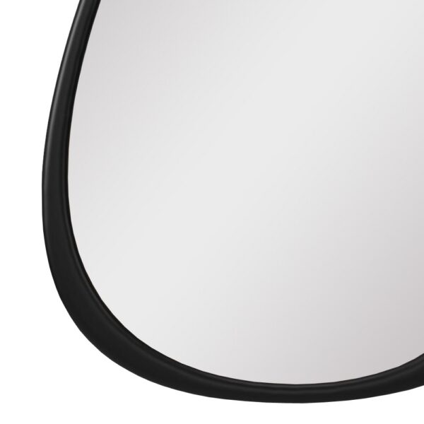 Espelho Decorativo Orgânico Preto Grande 100x80cm Sala Moderno