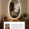 Espelho Oval 75x50cm Touch LED 2 Cores Reduna