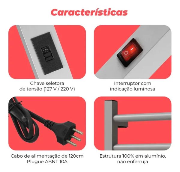 D_NQ_NP_2X_846365-MLB113146101909_062026-F Toalheiro Elétrico 9 Barras Elegance Alumínio Bivolt Branco