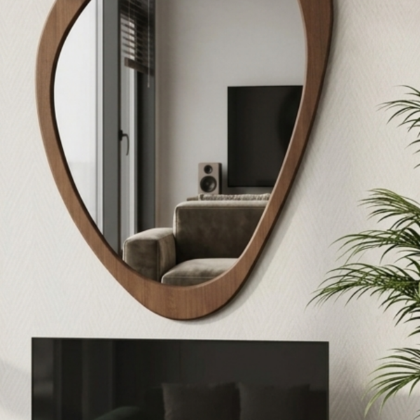 Espelho Decorativo Orgânico Assimétrico De Parede 64x84cm