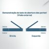 Kit Porta Pronta Maciça de Eucalipto 214x87x14cm PM97 Abertura Direita Cruzeiro Portas Marrom