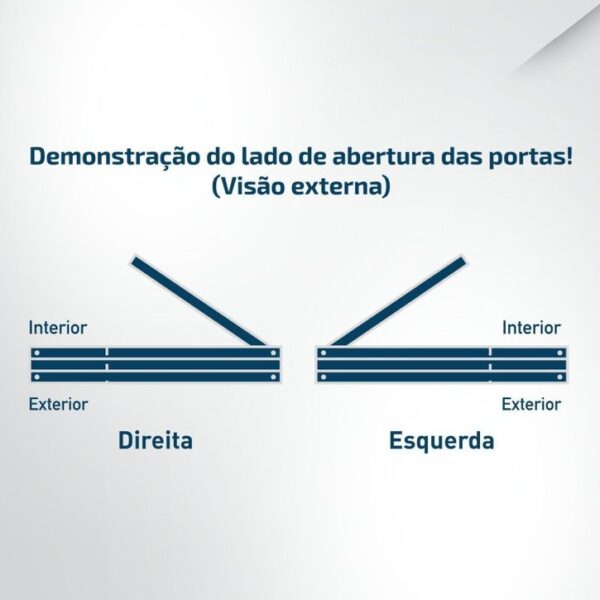 Kit Porta Pronta Maciça de Eucalipto 214x87x14cm PM97 Abertura Direita Cruzeiro Portas Marrom