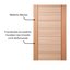 Kit Porta Pronta Maciça de Eucalipto 214x87x14cm PM58 Quartier Abertura Direita Cruzeiro Portas Marrom