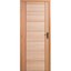 Kit Porta Pronta Maciça de Eucalipto 214x87x14cm PM58 Quartier Abertura Direita Cruzeiro Portas Marrom