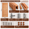 15614624769-chatgpt-image-25-de-set-de-2026-11-36-25-1.png Kit Porta Pronta Maciça de Eucalipto 214x87x14cm PM78 Clean Abertura Esquerda Cruzeiro Portas Marrom