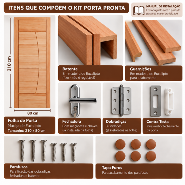 15614624769-chatgpt-image-25-de-set-de-2026-11-36-25-1.png Kit Porta Pronta Maciça de Eucalipto 214x87x14cm PM78 Clean Abertura Esquerda Cruzeiro Portas Marrom