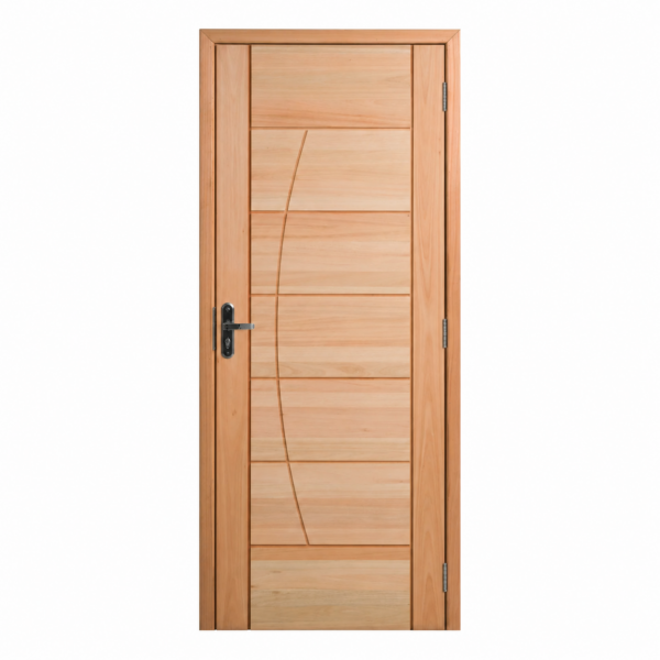 15614626214-chatgpt-image-25-de-set-de-2026-11-37-34-1.png Kit Porta Pronta Maciça de Eucalipto 214x87x14cm PM78 Clean Abertura Esquerda Cruzeiro Portas Marrom