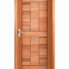 Kit Porta Pronta Maciça de Eucalipto 214x87x14cm PM97 Abertura Direita Cruzeiro Portas Marrom